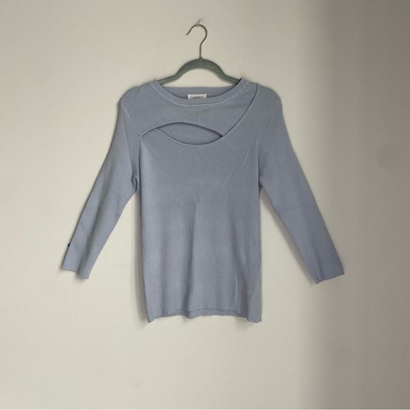 Carmen Marc Valvo Sweater Top NWT New with Tags - Picture 1 of 6